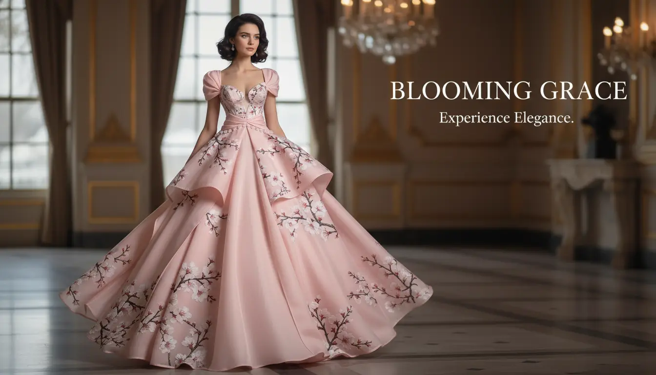 AI-generated professional saree marketing banner for luxury ethnic brand billboard