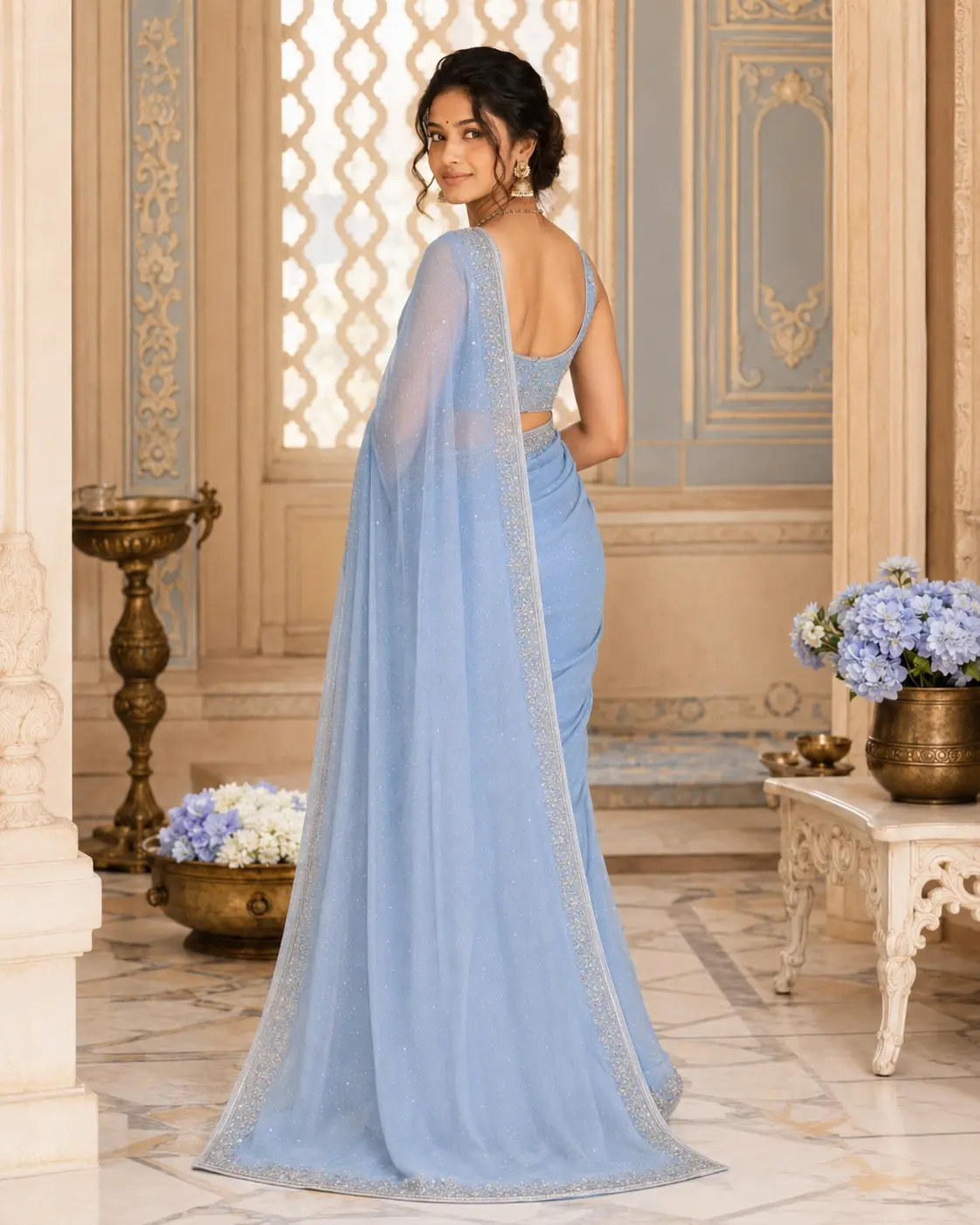 Full Back & Pallu Drape